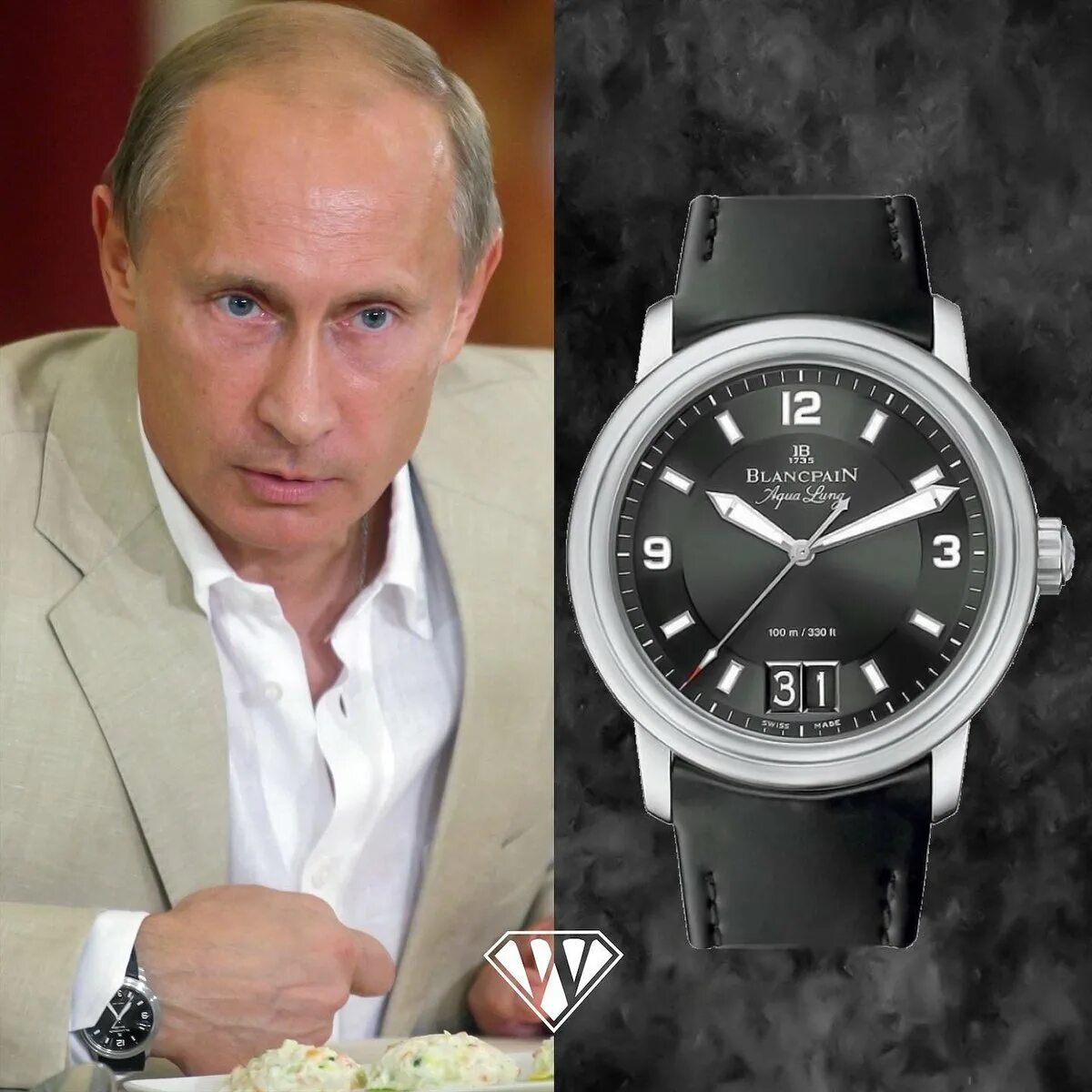 Часы Путина Blancpain Aqualung. Часы Путина Blancpain Leman. Blancpain Aqualung grande Date часы Путина.