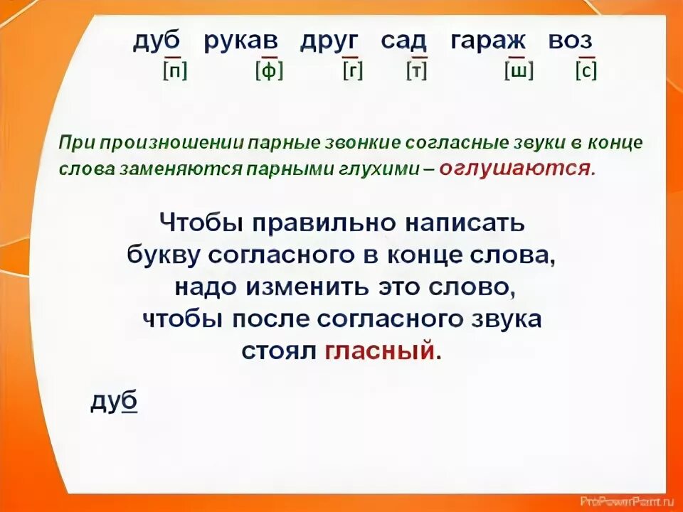 Глухие парные согласные на конце слова. Правило парные звонкие и глухие согласные. Парные глухие и звонкие согласные на конце слова. Парные согласные правило. Парные звонкие и глухие согласные в корне слова.