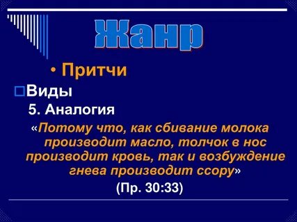 Виды притч