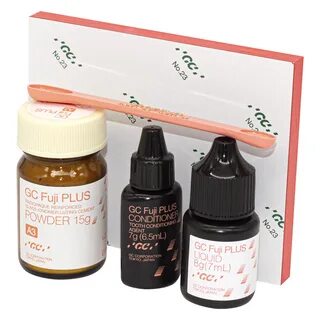 Фуджи Плюс\ Fuji Plus А3 Cтеклоиномерный цемент (15гр. порошка, жидкость 2*...