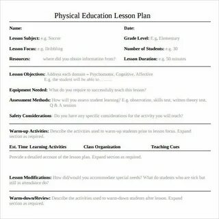 Education lesson plan