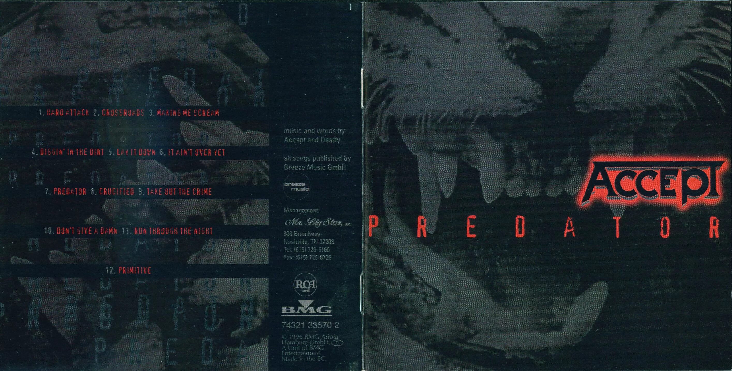 Accept 1996 группа. Accept Predator 1996. Accept Predator 1996 обложка. Accept Predator (1996, Japan, VICP-5673). Accept take