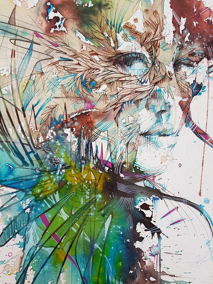 Генеративное искусство. Карне Гриффитс (carne Griffiths). Био арт художники. Цифровое искусство художники.