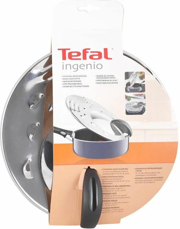 Крышка Tefal Ingenio 28. Крышки Тефаль Ingenio на сковородки. Тефаль крышка металлическая Инженио. Tefal Ingenio крышка 22.