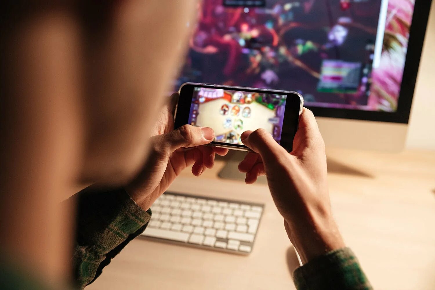Playing mobile games