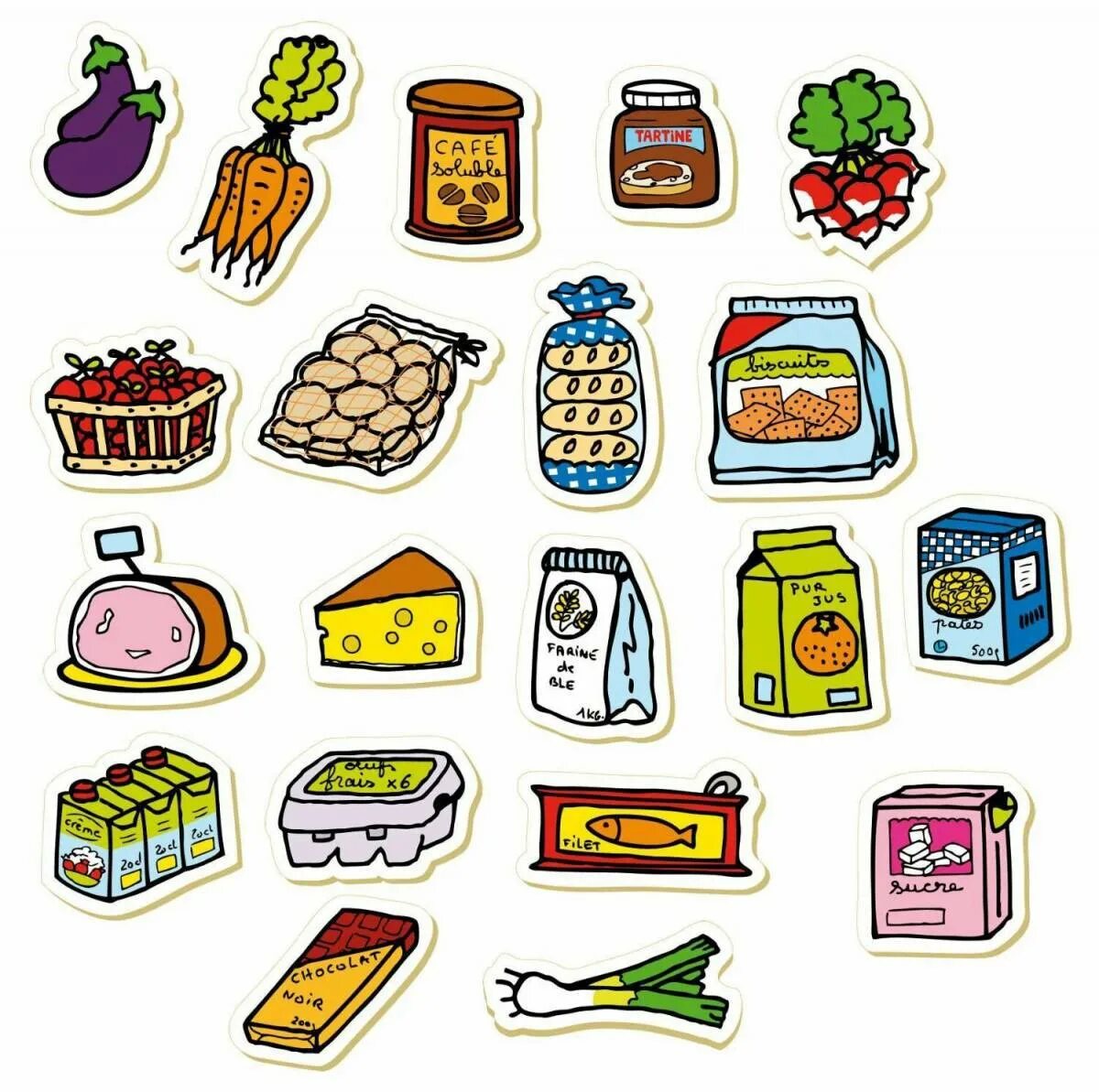 Еда 2 д. Нарисованные продукты. рисунки еды. еда для домика в тетради. бумажная еда для кукол.