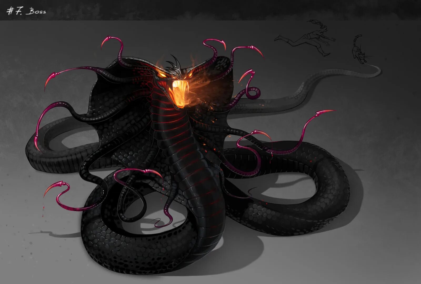 Черный змей что означает. Змей Аспид мифология. Шенлу змея демон. Василиск змея фэнтези змея Василиск. Змей Аспид демон.