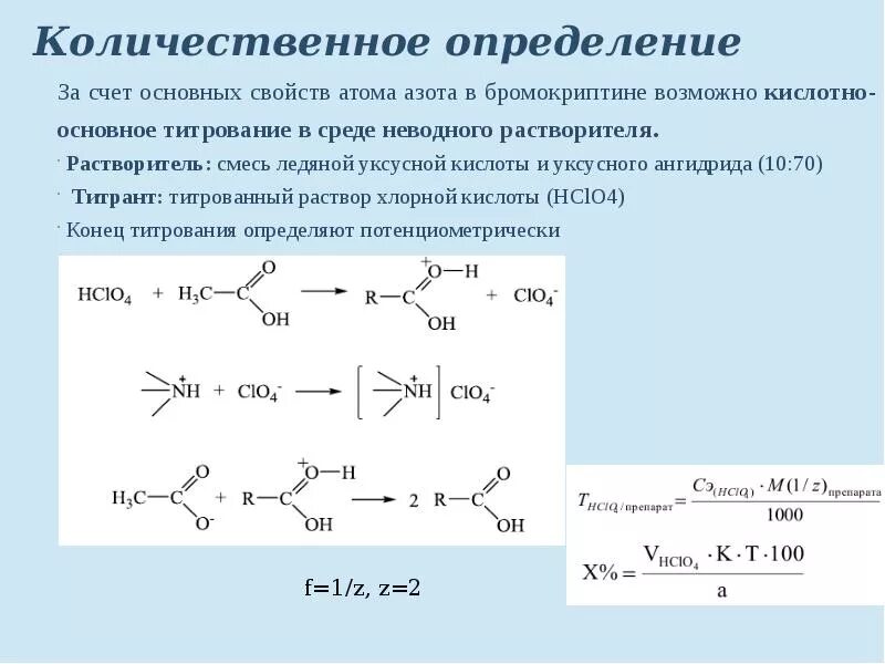Методы количественного определения димедрола гидрохлорида