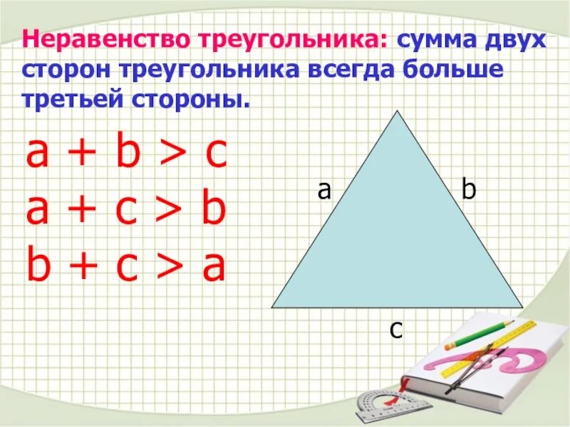 Сумма сторон треугольника. Сумма двух сторон треу. Правило суммы сторон треугольника. Суммадвух сторон треагольник.