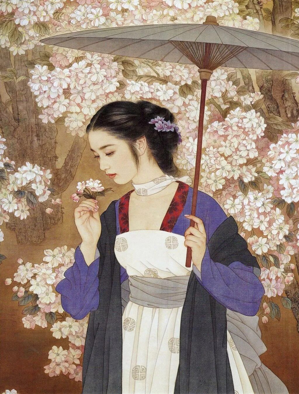 Художники Wang Meifang, Zhao Guojing. Чжао Гоцзин. Художник Чжао Гоцзин и его ученица Ван Мэйфан. Китайские художники Wang Meifang, Zhao Guojing..