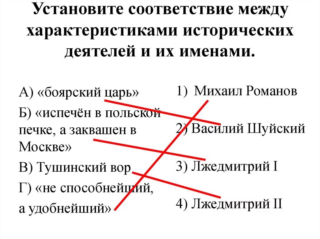 Установите соответствие между именами русских царей. Соедини исторических личностей с их характеристиками. Установите соответствие между именами деятелей. Установите соответствие между именами исторических деятелей. Установите соответствие между именами исторических личностей.