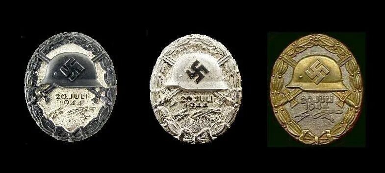 Каким знаком с 1944 года награждали пожарных. Знак за ранение 20 июля 1944. Награда за ранение 3 Рейх. Знаки за ранение 3 Рейх. Награда за ранение Вермахт.