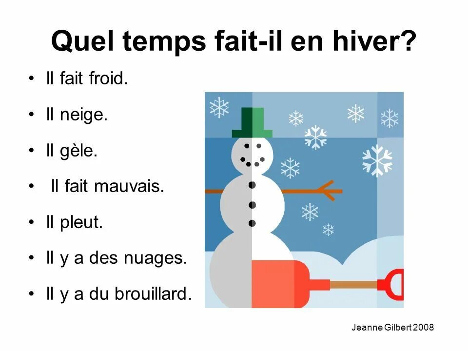 Quel Temps fait-il презентация. L'hiver exercises. Стихотворение на французском il faut Froud. Temps Francais. De temps un temps