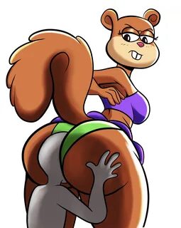 “They don’t call her cheeks for nothing #SandyCheeks #SpongeBob #nsfwart #N...