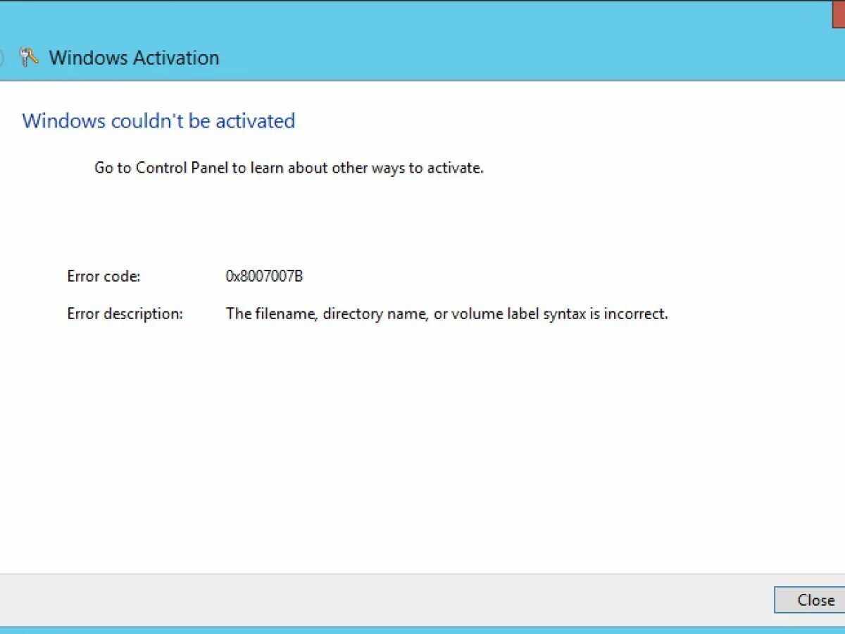 Ошибка 0x8007007b. Ошибка активации Windows 10 0x8007007b. Ошибка виндовс 8. Код ошибки 0x8007007b при активации виндовс. Error description r