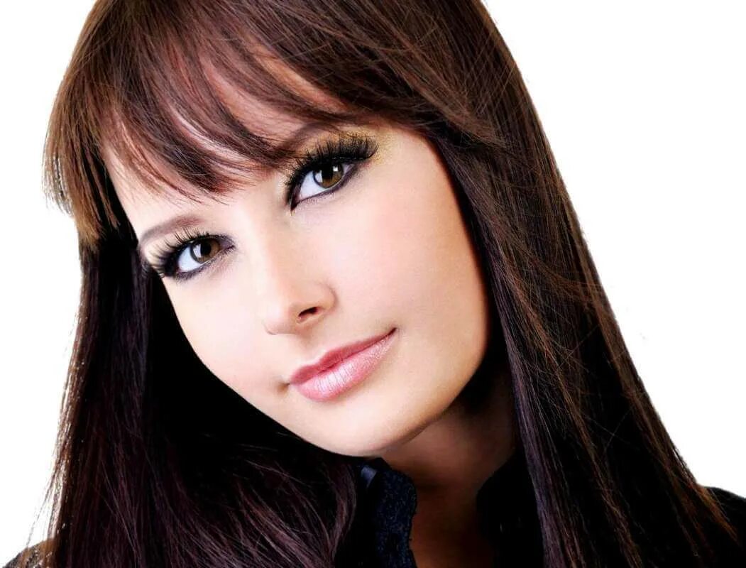 шатенки с карими глазами