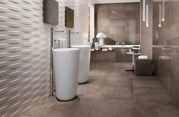 Плитка керамогранит фото ванной Плитка керамическая FAP Ceramiche Fap Roma Diamond 50x120 120 см x 50 см, бежевы Товар на картинке можно купить.