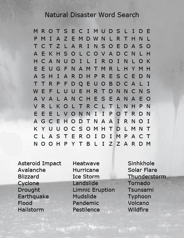 Natural Disasters Wordsearch. Wordsearch Disaster. Natural Disasters Word search кроссворд. Задания natural Disasters.