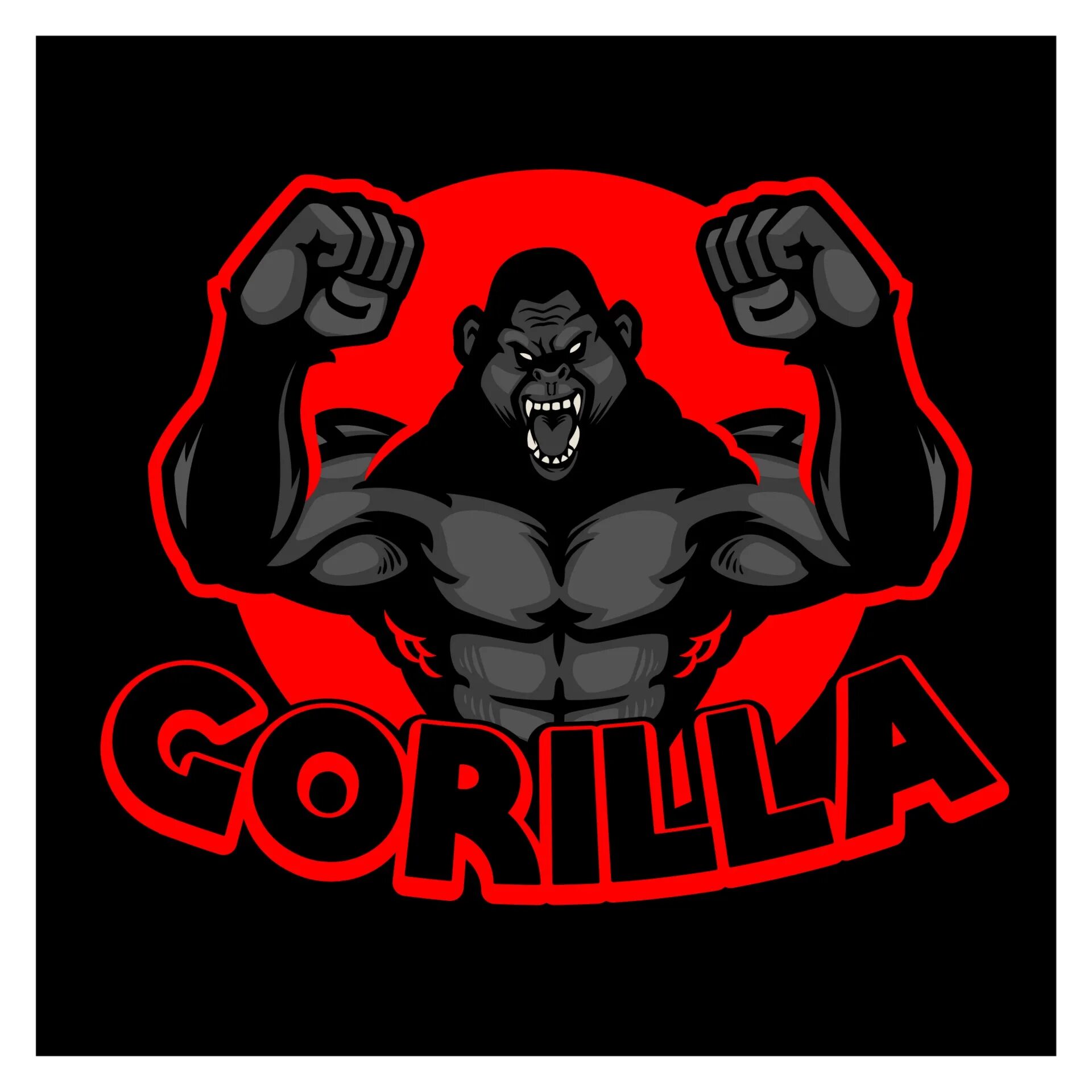 Тетя горилла героиня стихотворения. Горилла лого. горилла вектор. gorilla logo вектор. эмблема с доброй гориллой.