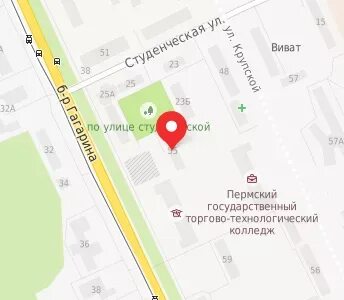 Бульвар гагарина карта