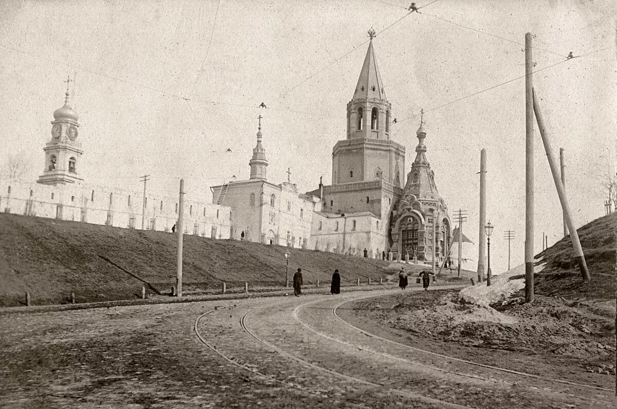 Сайт старая казань. Спасская башня Казанский Кремль. Казань в 1917 году Казанский Кремль. Старая Казань Кремль. Казанский Кремль в 20 веке.