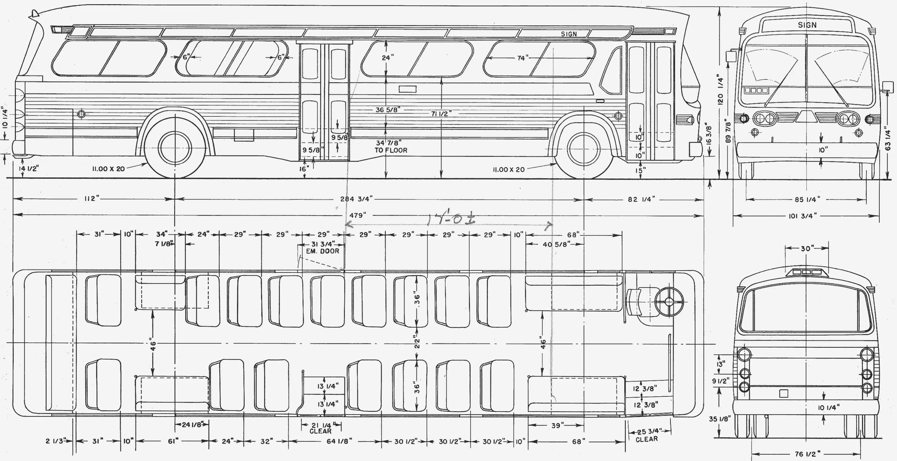 Автобус yutong чертеж скачать Фотографии BUS TYPES