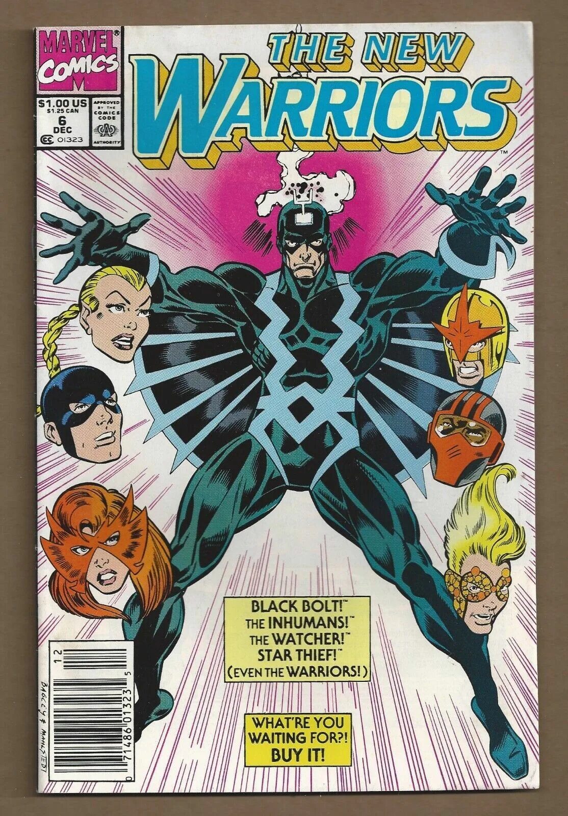 Black bolt. New warriors marvel. Marvel grade 12. The new warriors. Hero zero 0 comics 1994.
