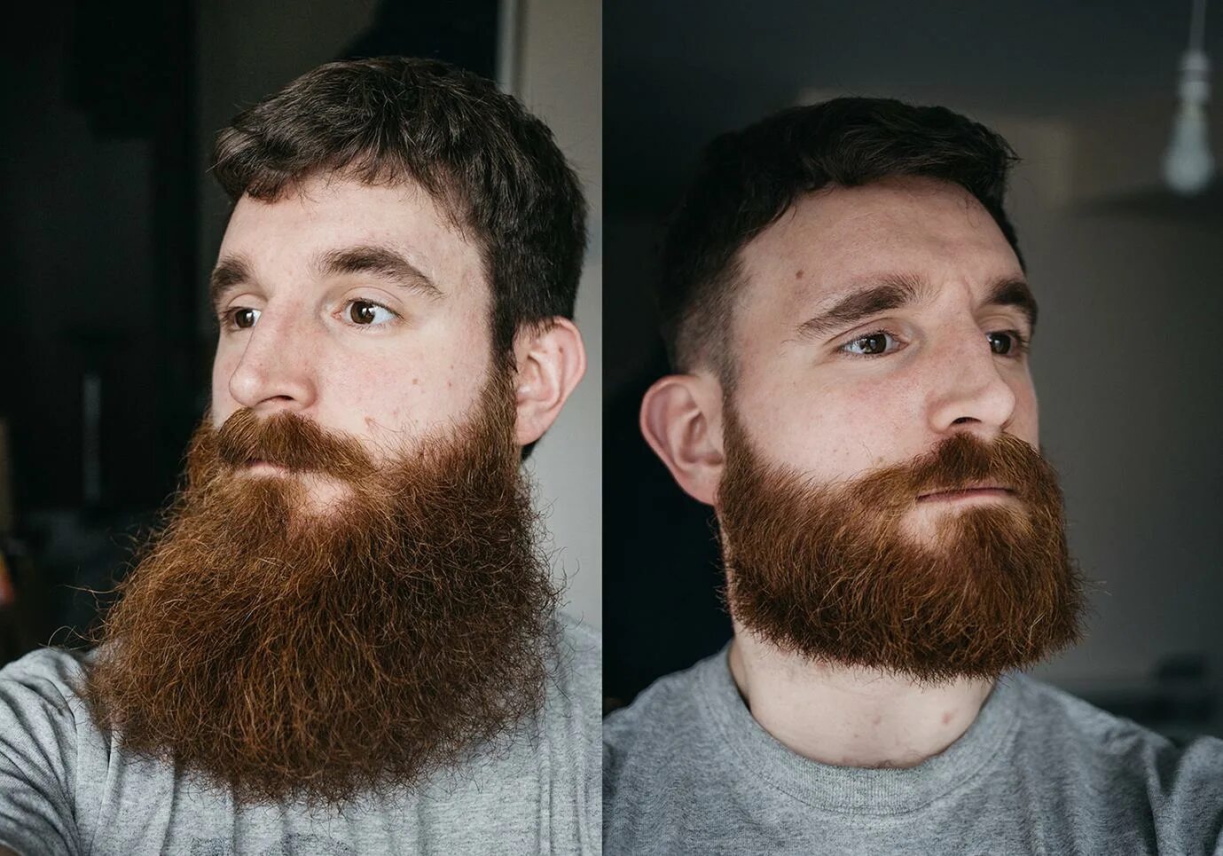 He has a beard