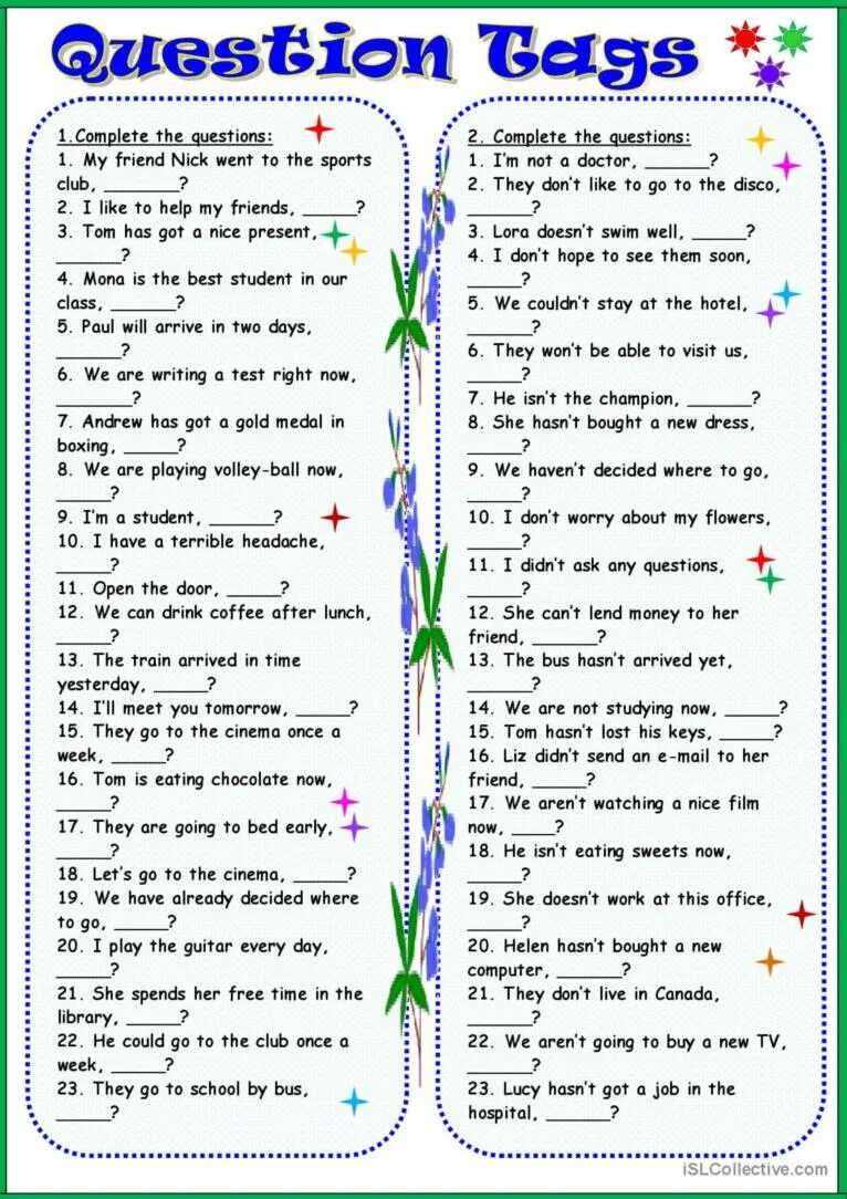Question sentences exercises. Tag questions упражнения. вопросы tag questions. tag questions в английском. разделительные вопросы в английском языке worksheets.
