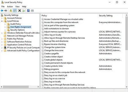 Local setting