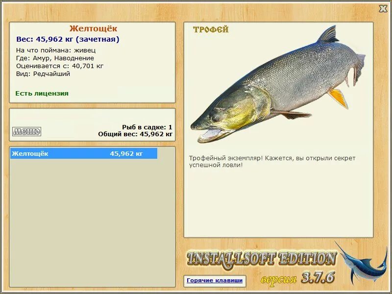 желтощек реальная рыбалка