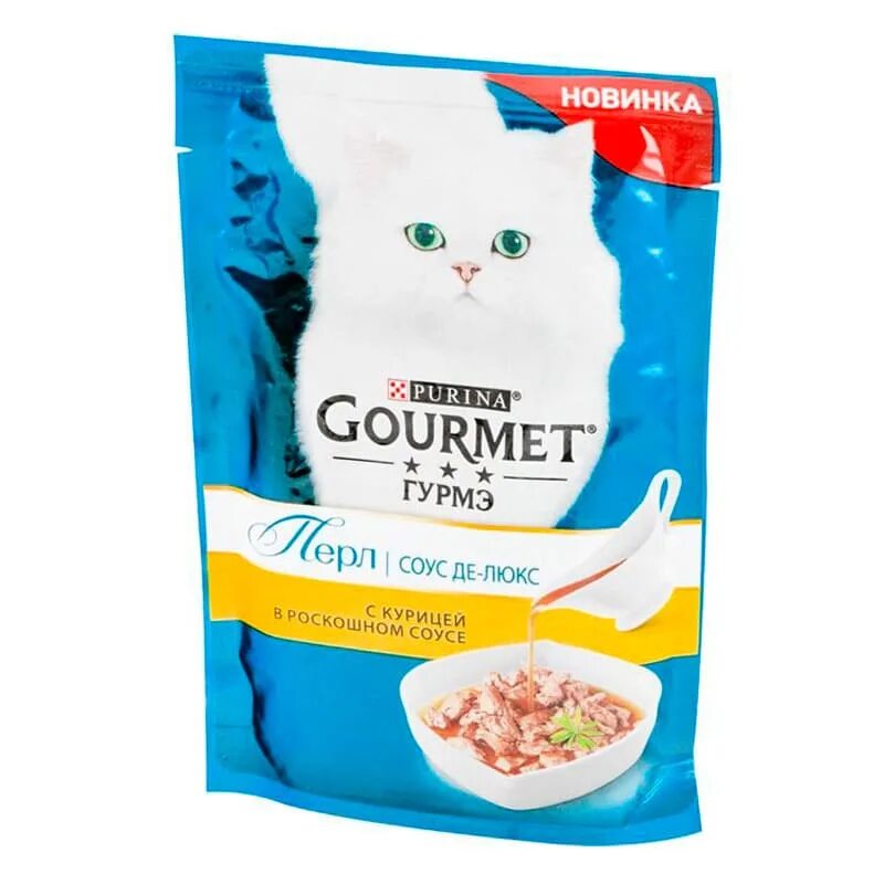 Корм для кошки курица в соусе. Корм Gourmet Perle 85г. Корм для кошек Gourmet Perle соус Делюкс курица пауч 85г. Корм для кошек Гурме Перл 85гр пауч. Gourmet для кошек пауч 85г Perle соус де-Люкс говядина.