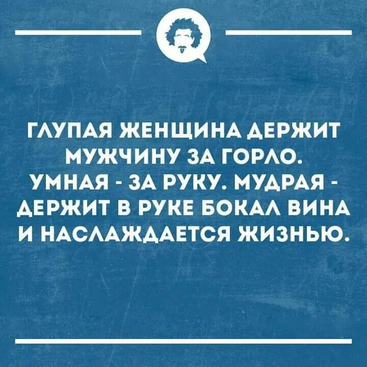 Умная женщина держит мужчину. Умные высказывания. Мудрые анекдоты про женщин. Умная женщина держит мужчину. Женщина не держит мужчину.