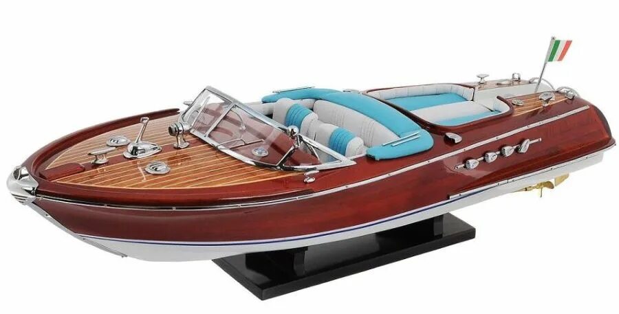 Катер Riva Classic. Сувенмрная модель яхты Riva Ribelle 66′ Rehal Silver. Яхта модульная модель Riva Ribelle сувенир. Катер модель парапульсир.