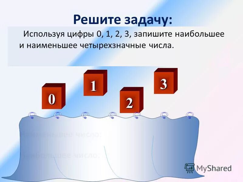 Наименьшее четырехзначное число. Запишите наименьшее число. Запиши наибольшее и наименьшие числа. Четырехзначные числа используя цифры 3 0 1. Четырехзначные числа из 1 и 0