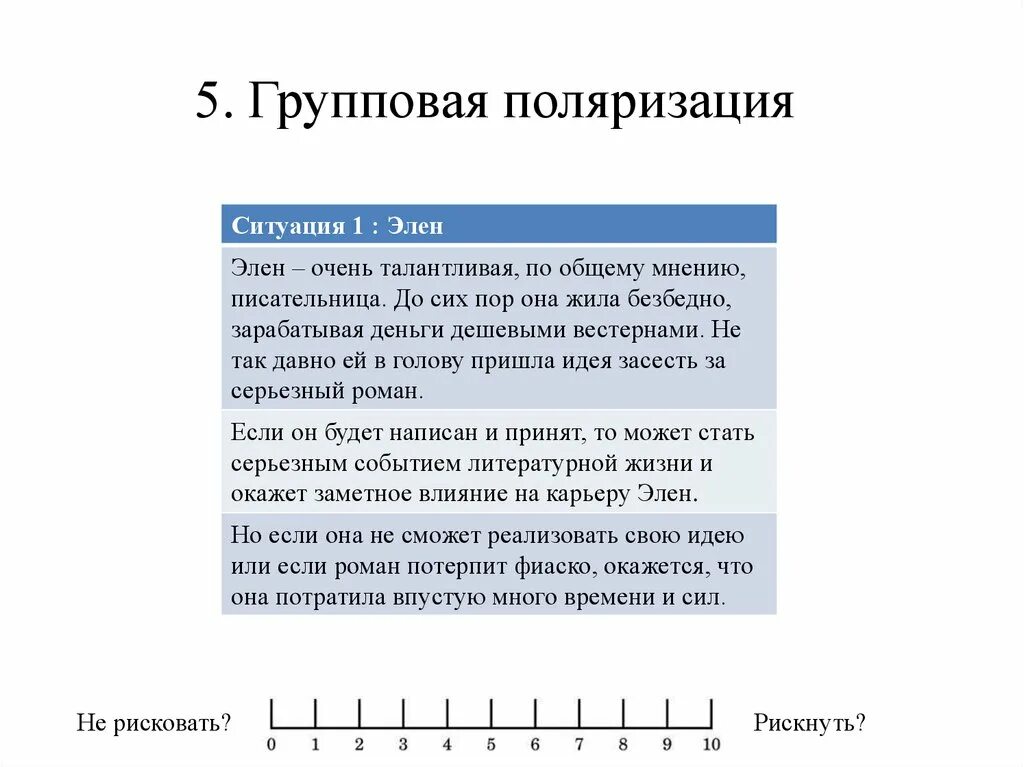 Причины групповой поляризации
