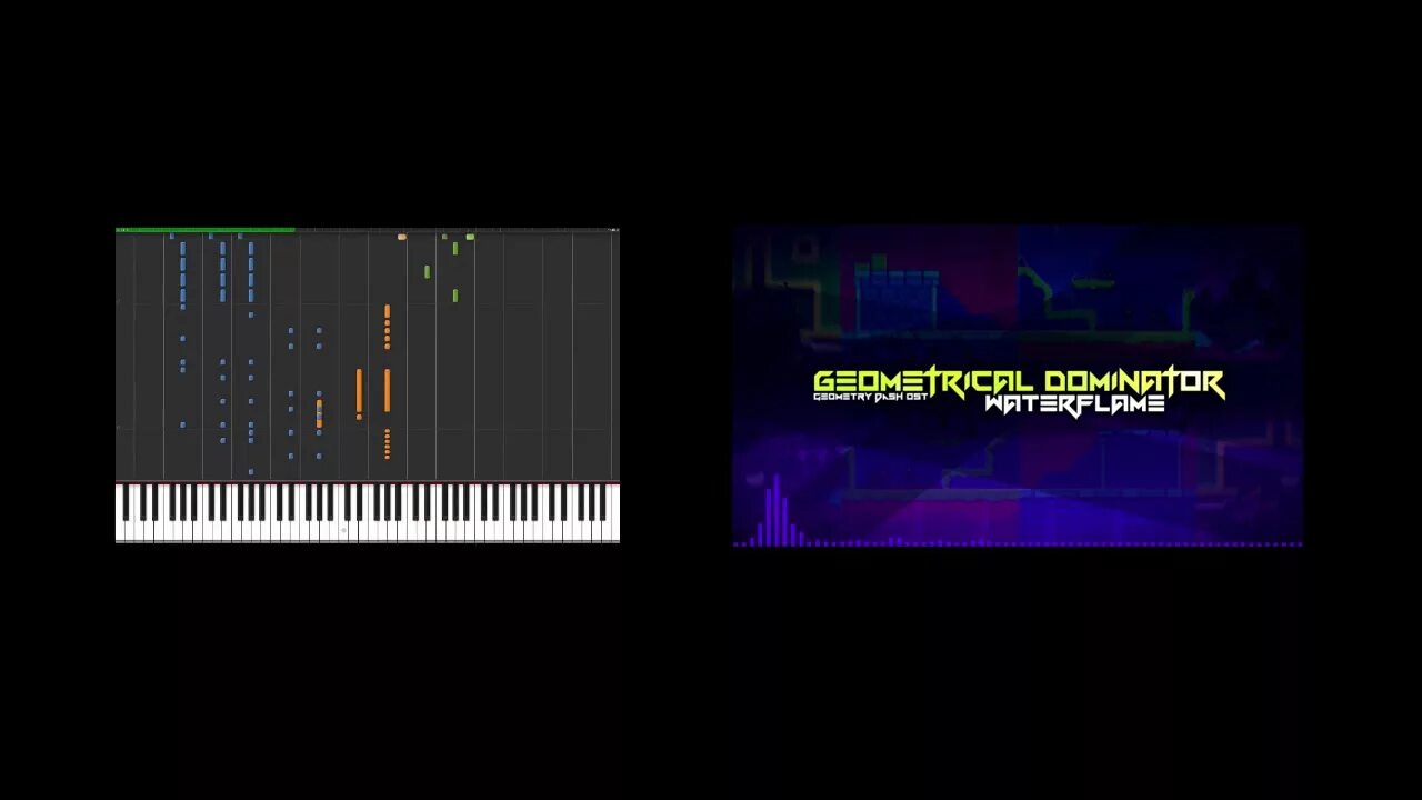 Музыка из уровня dash. Geometrical dominator waterflame. geometry dash geometrical dominator. waterflame geometry dash. geometrical dominator ноты.