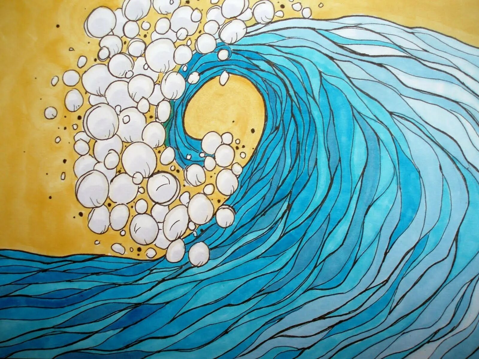 Стилизованные морские волны. Волны рисунок. Рисование море. Море стилизация.