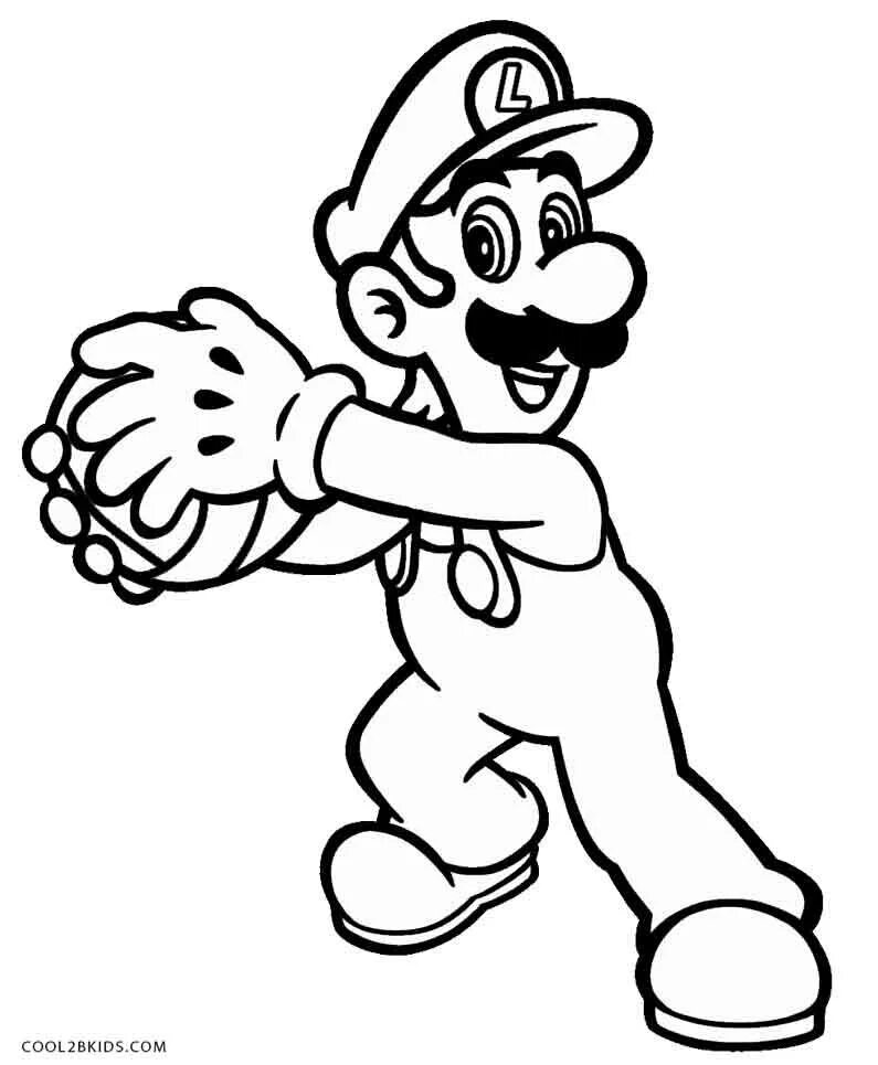 Super-Mario-Coloring-Page-01 - Wecoloringpage Super coloring pages, Super mario 