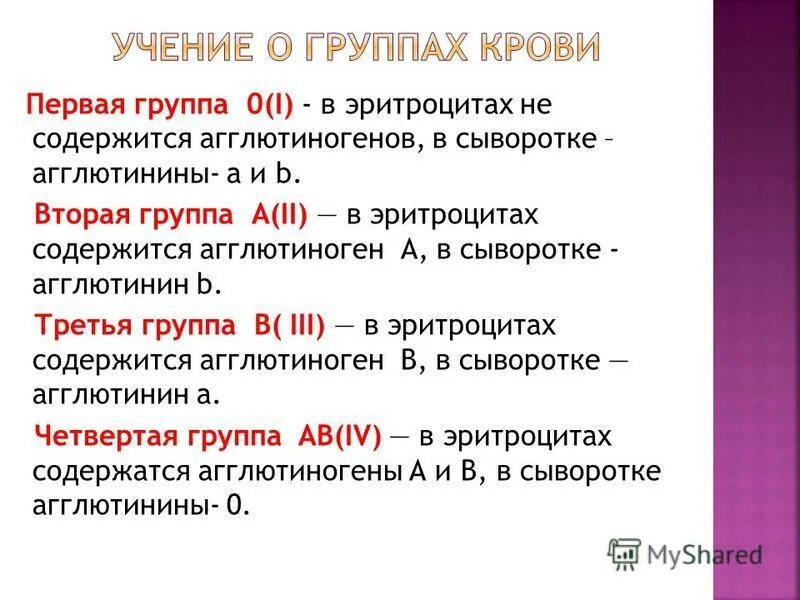 Агглютинины сыворотки