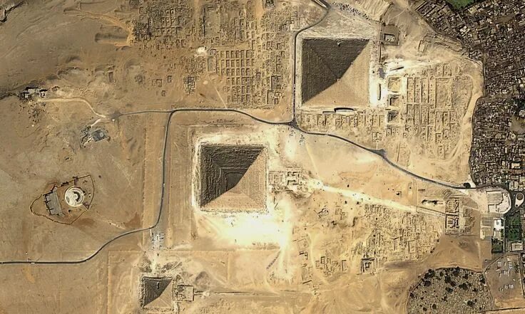 How Our World Would Look If You Were A Bird Pyramids of giza, Aerial view, Great