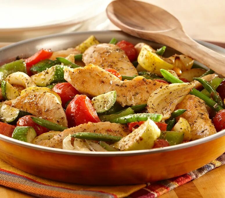 Овощи с куриной. Курица с овощами. Курица с овощами на сковороде. Куриное соте с овощами. Соте с курицей.