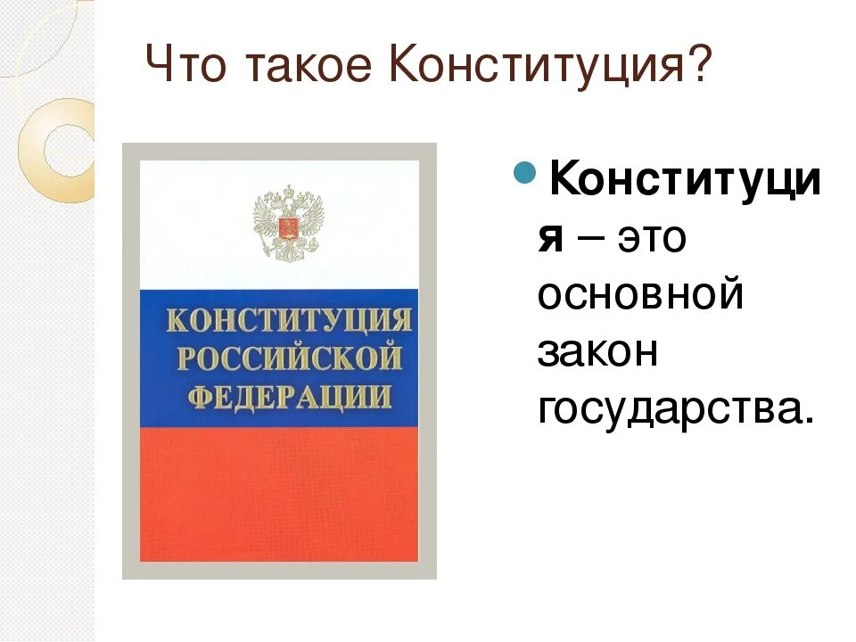 Кл час конституция. Конституция. Конституция РФ картинки. Что такое Конституция 4 класс. Конституция это кратко.
