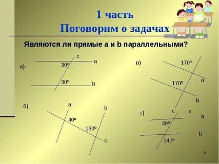Какие углы являются параллельными