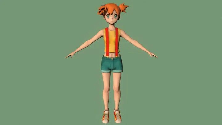 Мод мисти. Мисти 3д. касуми мисти 3d. girl t pose.