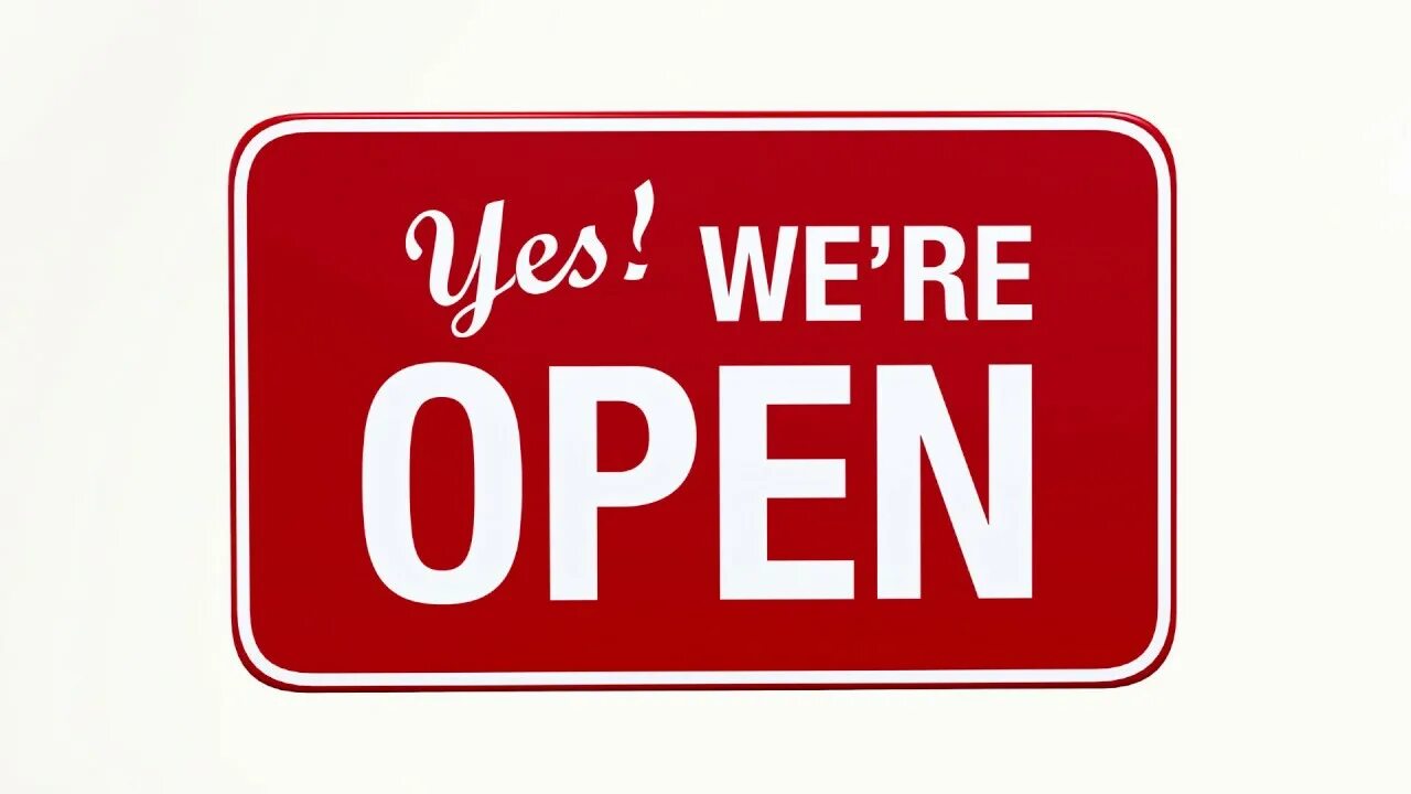 We a open. We are open. открыто open. yes we. we&#039;re.