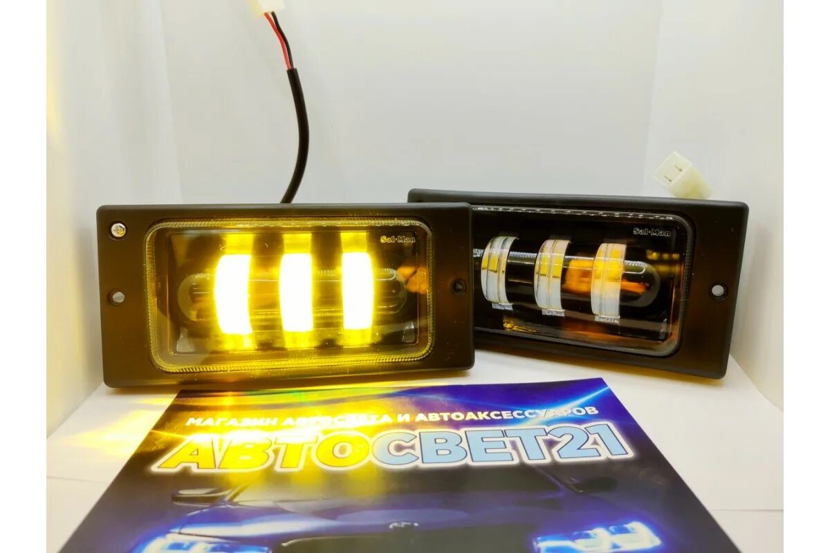 Би лед 2110. Led ПТФ 2110 2114 Salman. ПТФ ВАЗ 2110 светодиодные двухрежимные. Led противотуманные фары ВАЗ 2114. Противотуманки ВАЗ 2110 led.