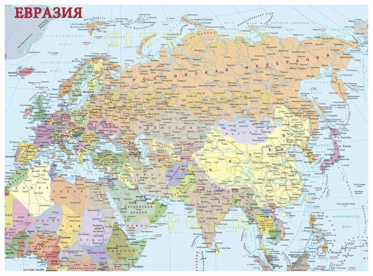 Карта евразии политическая крупная хорошее качество. Политико административная карта Евразии. Карта Евразии 2022 географическая. Политическая карта Евразии со странами.