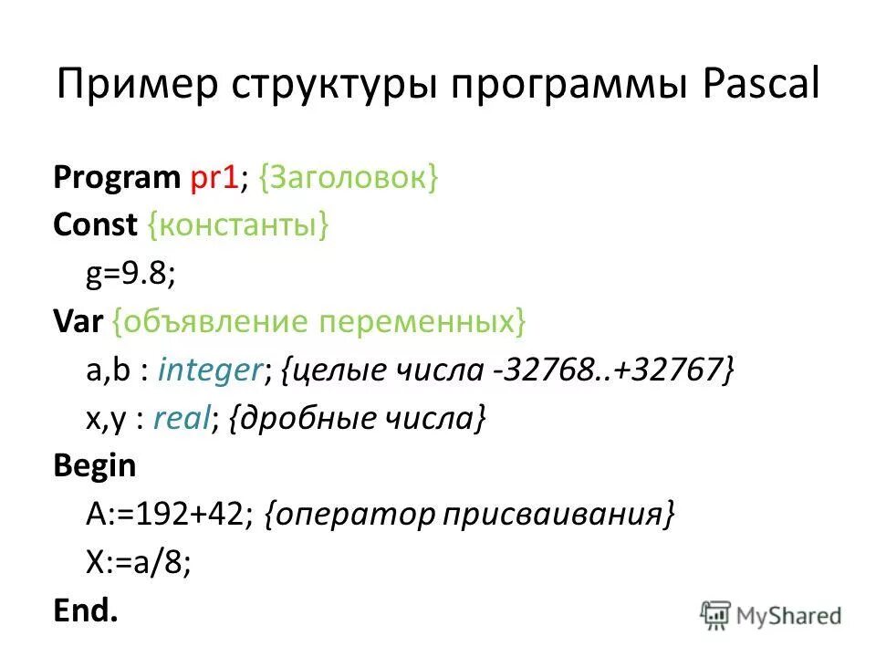 Пример программы на Паскале. Структура программы Паскаль. Структура программы на языке Паскаль. Структура программы Pascal. Укажите правильно описанные константы на языке паскаль