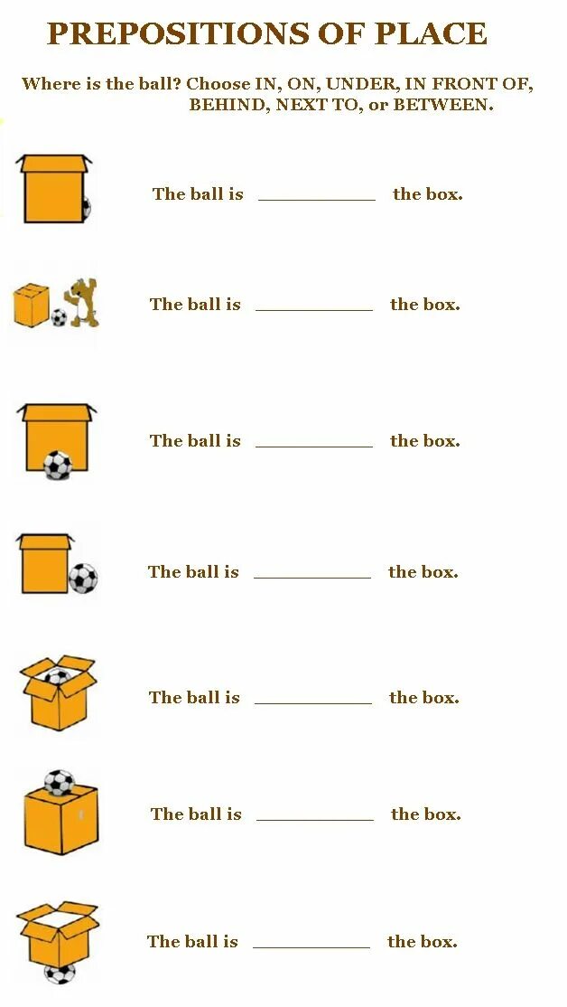 Prepositions elementary